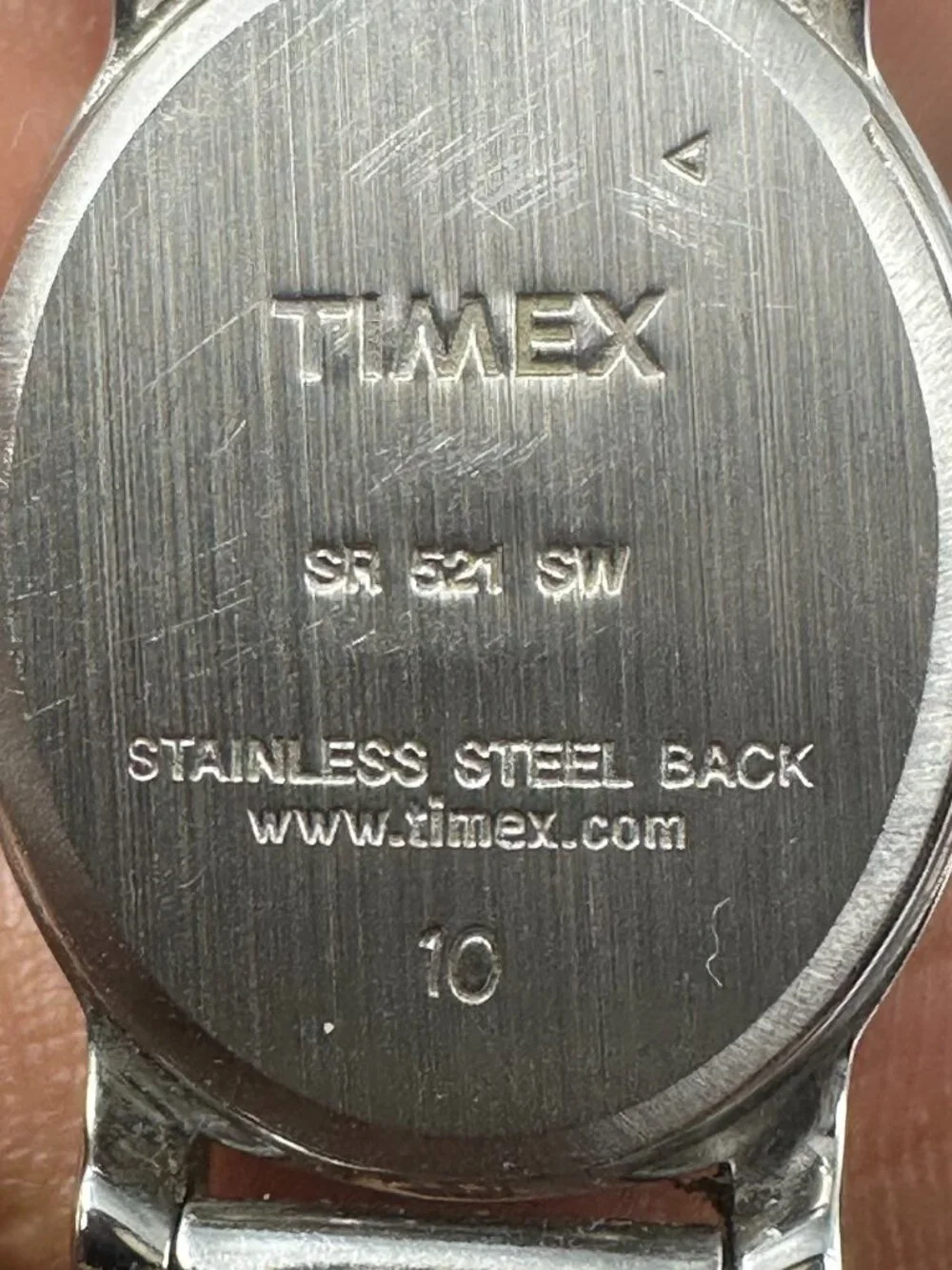3/$30 Timex Watch Women Silver Tone Oval Dial 18MM Mesh Band New Battery